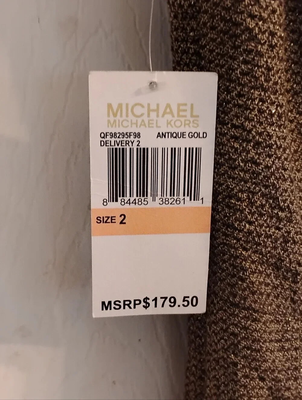 Michael Michael Kors Tweed Sleeveless Ruffle Neckline, Size: 2, NWT